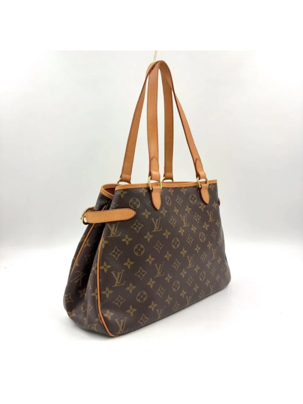 Louis Vuitton Batignolles Oriental Monogram Leather Brown Light Tote Gold